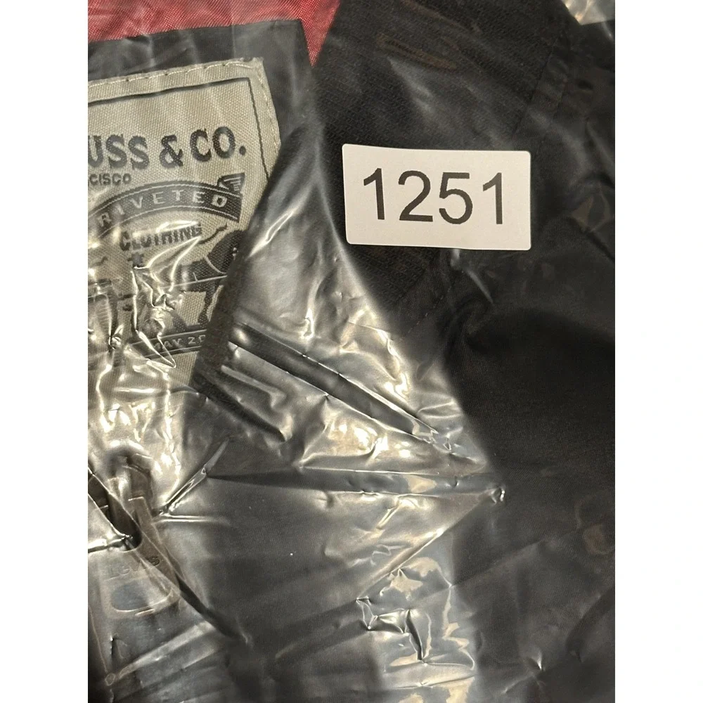 Levi's Men's Black Nylon Bomber Jacket Size L Full Zip Flight